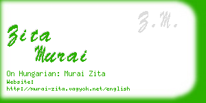 zita murai business card